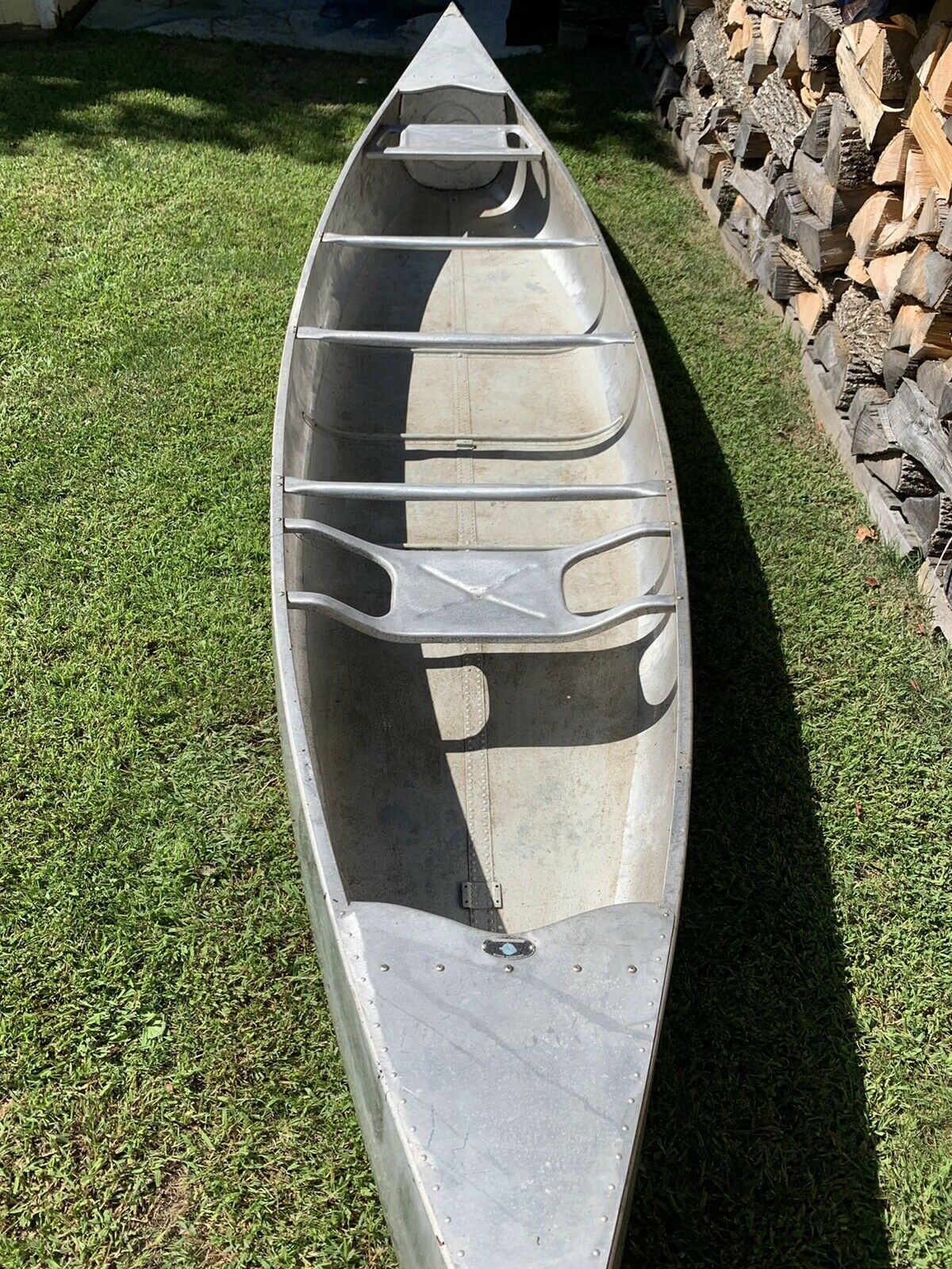 Grumman Aluminum Canoe 15 Ft, Pick Up Only, Double-ender, Vintage Very Good Cond