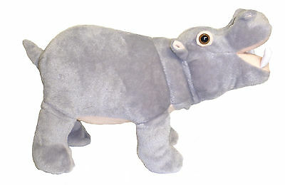 Adore 14" Standing Gassy The Farting Hippo Stuffed Animal Plush Toy