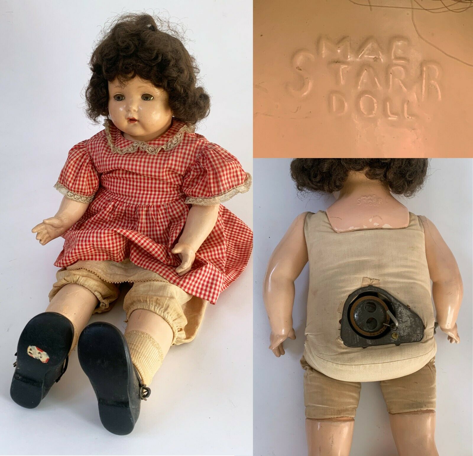 Rare Effanbee Mae Starr Singing / Talking Phonograph, Composition Doll