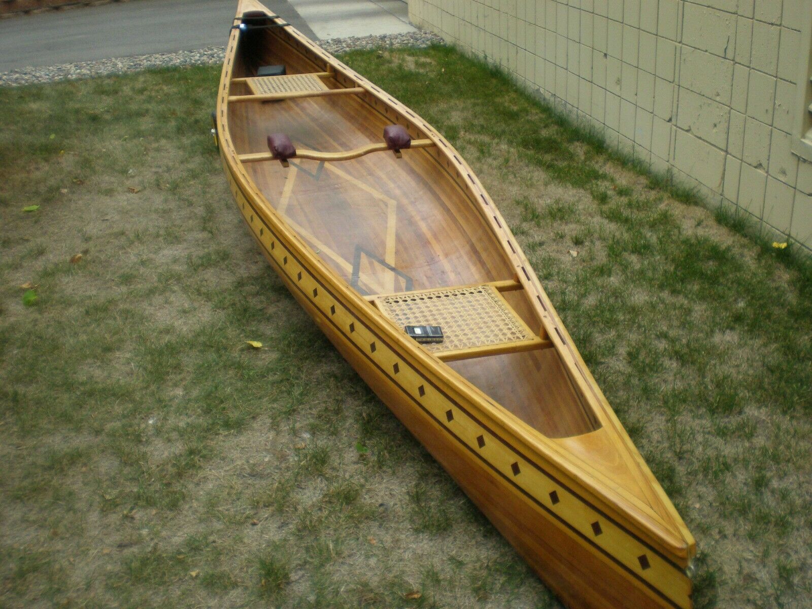 Wooden Cedar Canoe 17