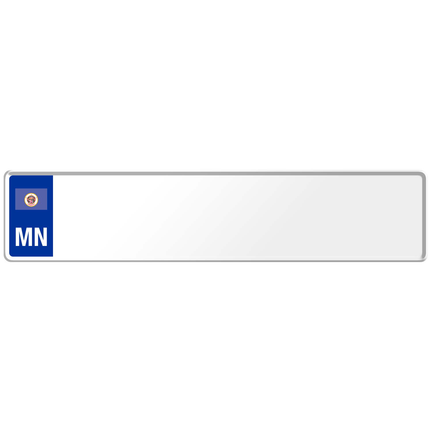 Minnesota US USA Euro European License Plate Number Plate Embossed Custom Alu
