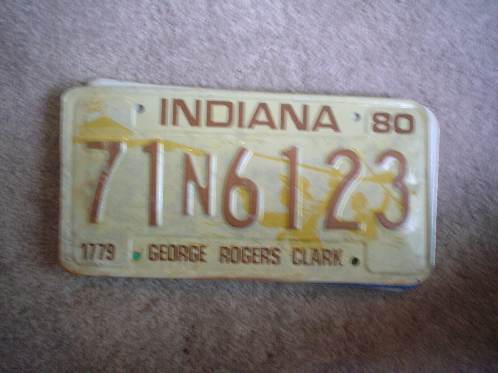 INDIANA GRC 80   LICENSE PLATE    BUY ALL STATES HERE FREE SHIPPING