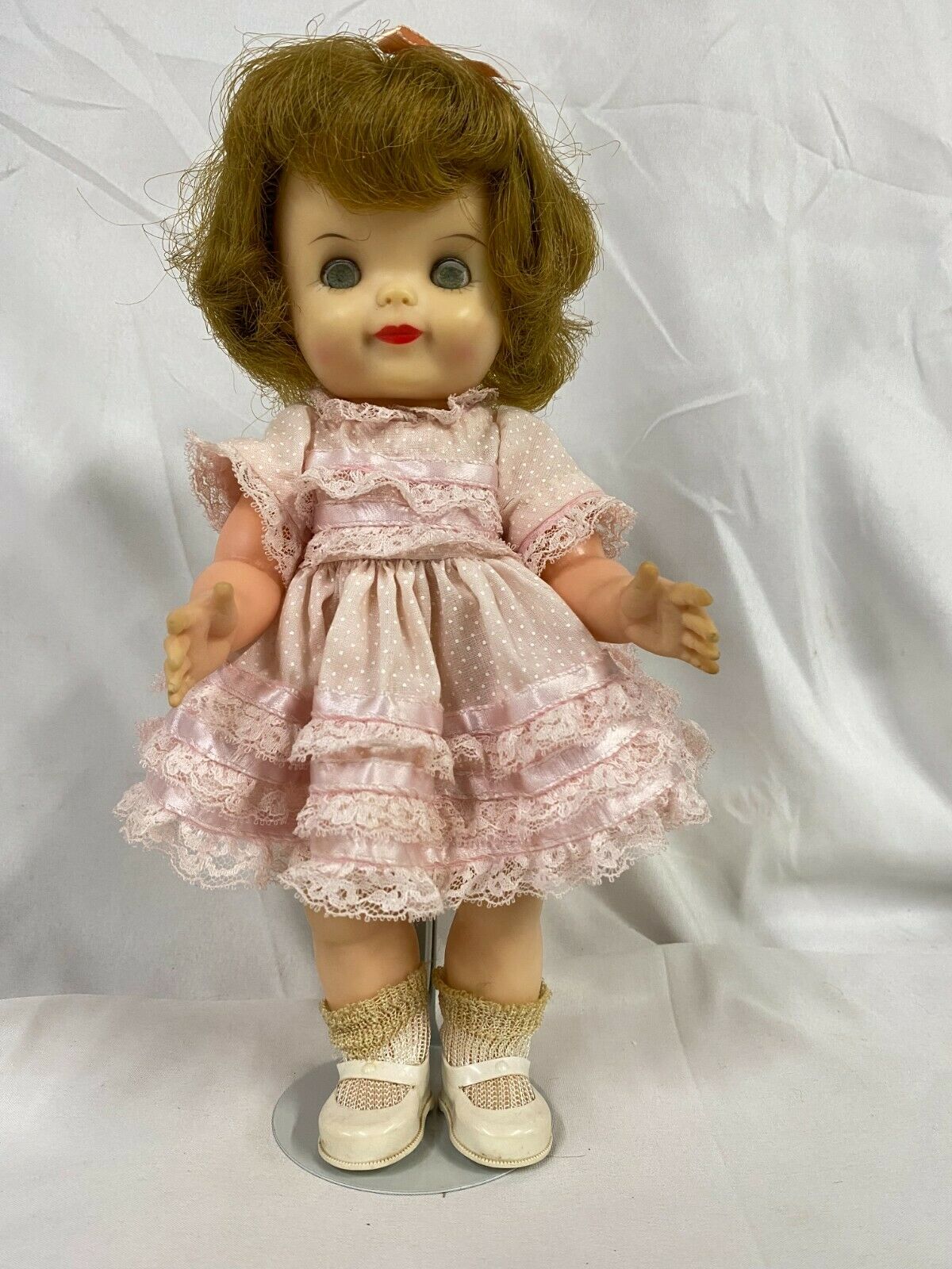 Vintage 1960's 8" Effanbee Vinyl Fluffy Doll